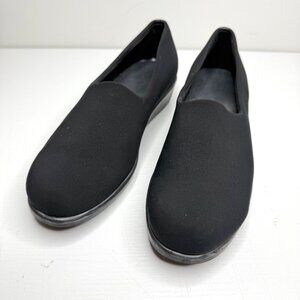 SAS Bliss Slip On Wedge Comfort Flex Fabric Non Slip Womens 9.5 M Black